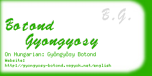 botond gyongyosy business card
