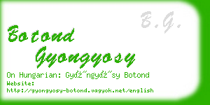 botond gyongyosy business card